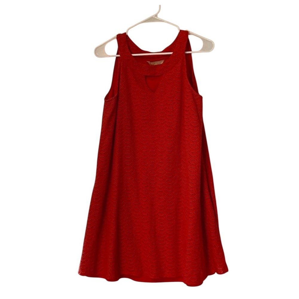 Hope &Harlow red/orange Eyelet‎ Dress 6